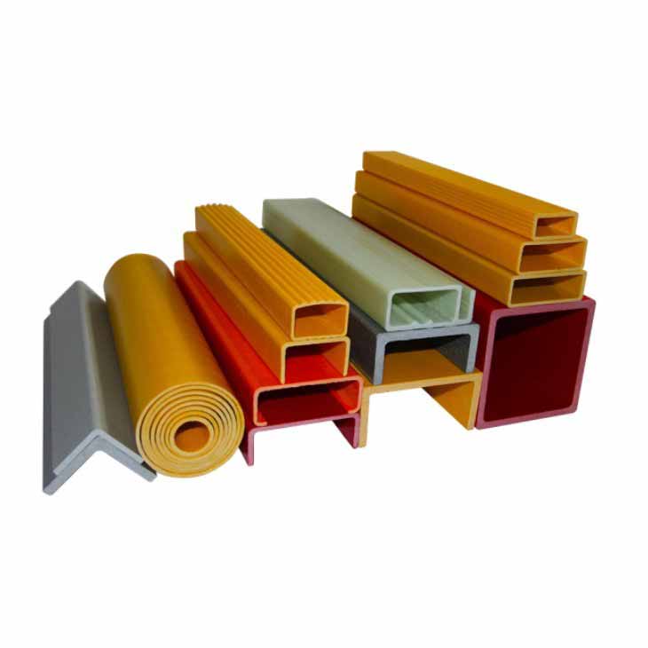 Pultruded Structural Fiberglass FRP Shapes